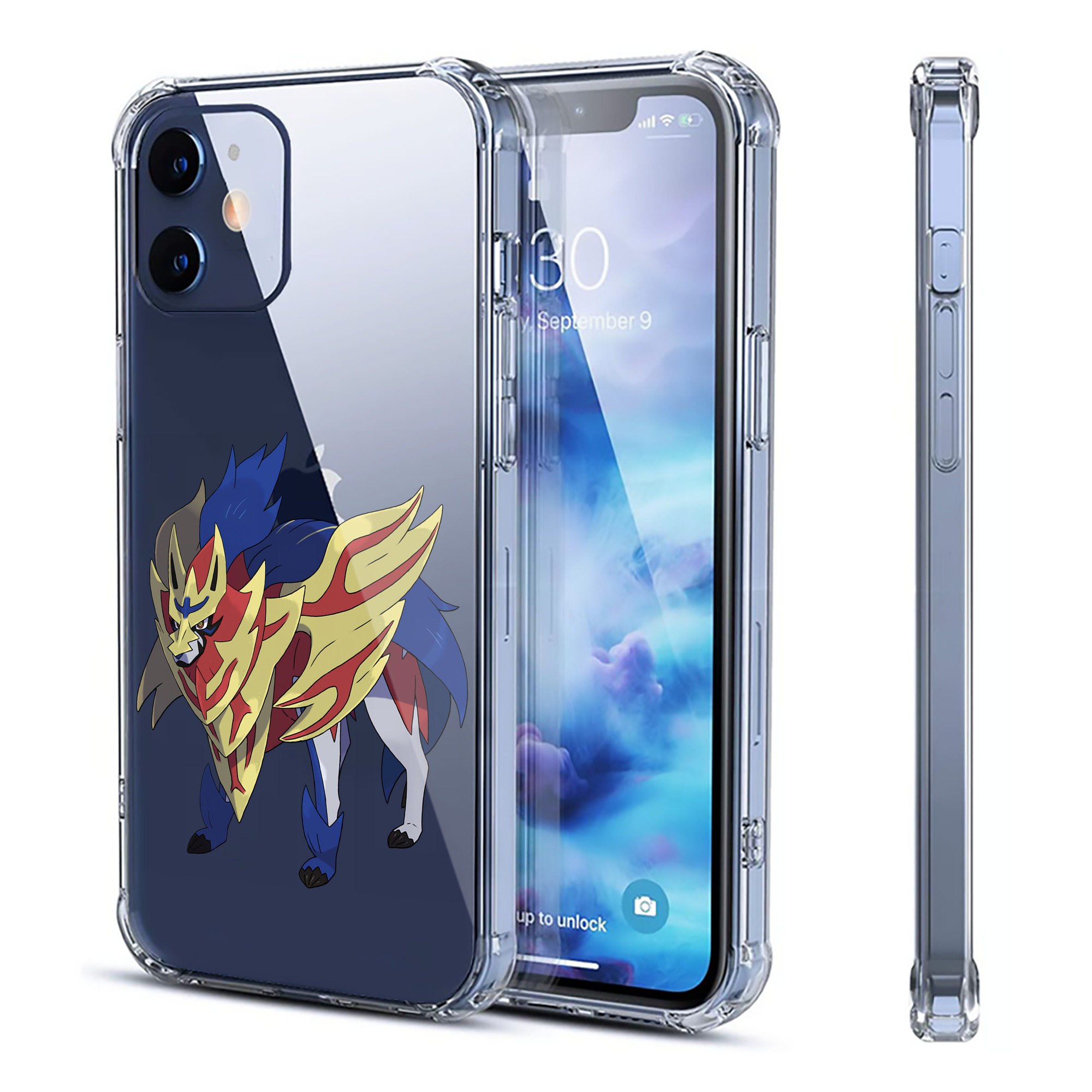 （画像用） ポケットモンスター Pokémon 【iPhone 12シリーズ対応】透明スマホケース（クリアソフトケース）